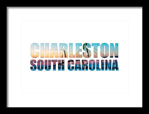The Ravenel Bridge - Letters - Framed Print