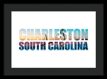 Load image into Gallery viewer, The Ravenel Bridge - Letters - Framed Print