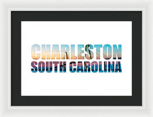 Load image into Gallery viewer, The Ravenel Bridge - Letters - Framed Print