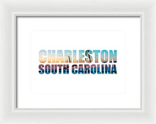 Load image into Gallery viewer, The Ravenel Bridge - Letters - Framed Print