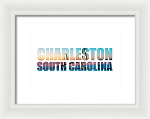 The Ravenel Bridge - Letters - Framed Print