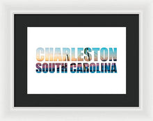 Load image into Gallery viewer, The Ravenel Bridge - Letters - Framed Print