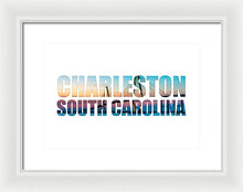 Load image into Gallery viewer, The Ravenel Bridge - Letters - Framed Print
