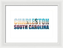 Load image into Gallery viewer, The Ravenel Bridge - Letters - Framed Print