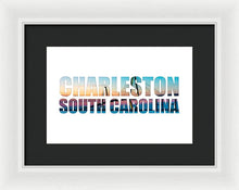 Load image into Gallery viewer, The Ravenel Bridge - Letters - Framed Print