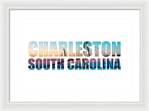 The Ravenel Bridge - Letters - Framed Print