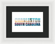 Load image into Gallery viewer, The Ravenel Bridge - Letters - Framed Print