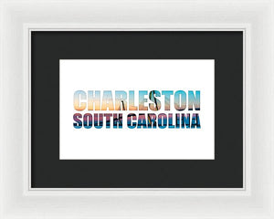 The Ravenel Bridge - Letters - Framed Print