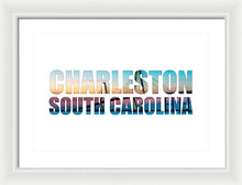Load image into Gallery viewer, The Ravenel Bridge - Letters - Framed Print