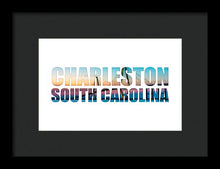 Load image into Gallery viewer, The Ravenel Bridge - Letters - Framed Print
