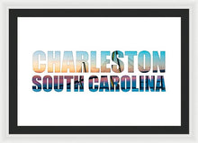 Load image into Gallery viewer, The Ravenel Bridge - Letters - Framed Print