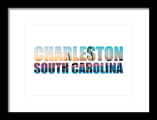 Load image into Gallery viewer, The Ravenel Bridge - Letters - Framed Print